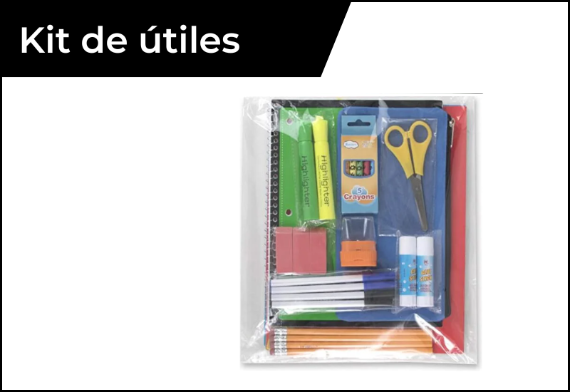 Kit de útiles escolares